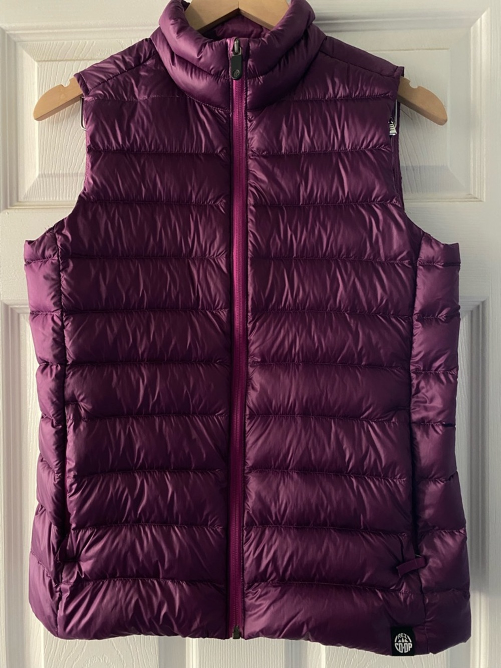 REI Co-Op Kids XL or Women’s S Puffer Down Vest Color Purple